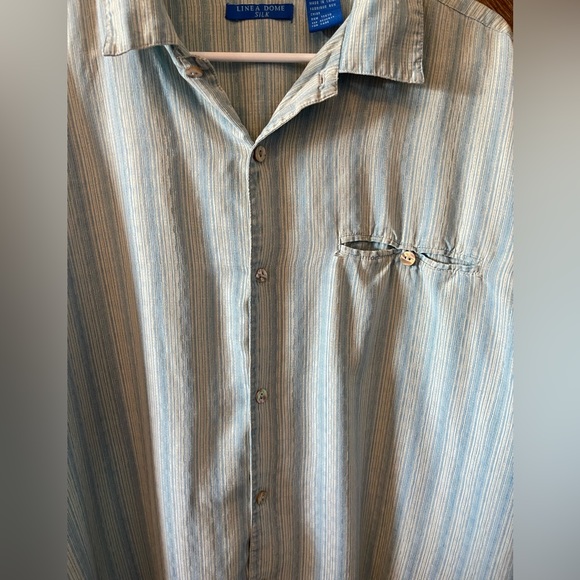 Silk Button Up Striped Shirt Linea Dome - Picture 4 of 9